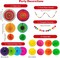 Cinco De Mayo Fiesta Party Decorations - Multi-Color Hanging Paper Fan, Tissue Paper Pom Poms, Circle Dots Garland, Triangle Pennant for Mexican Birthday Decorations